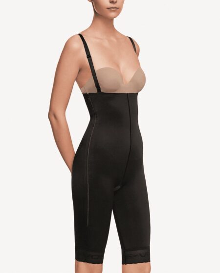 ABOVE KNEE GIRDLE WITH ABDOMINAL EXTENSION AND ZIPPERED CLOSURES
