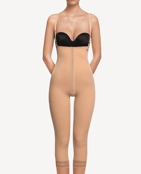 BELOW KNEE GIRDLE WITH ABDOMINAL EXTENSION AND STRAPS