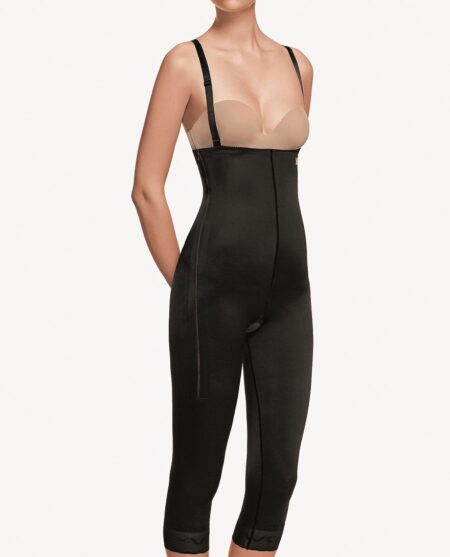 BELOW KNEE GIRDLE WITH ABDOMINAL EXTENSION AND ZIPPERED CLOSURES