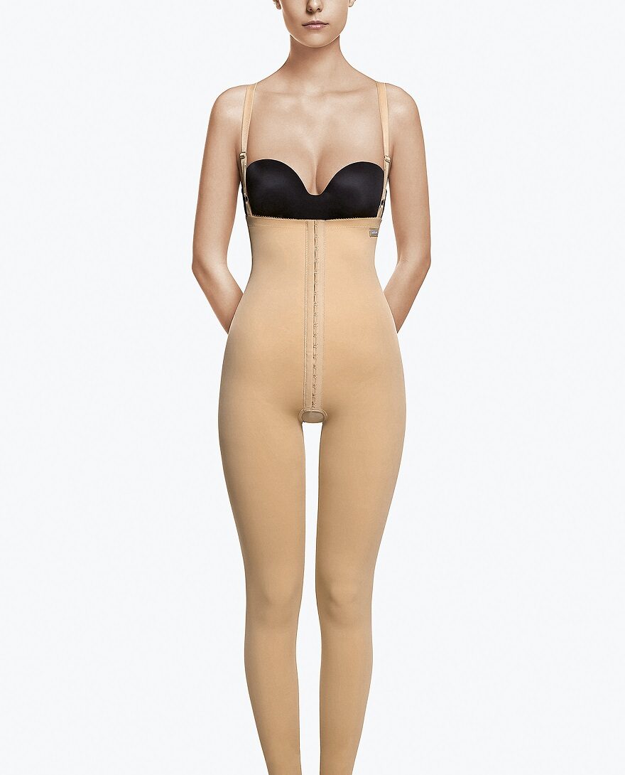 ANKLE LENGTH GIRDLE WITH ABDOMINAL EXTENTION AND STRAPS